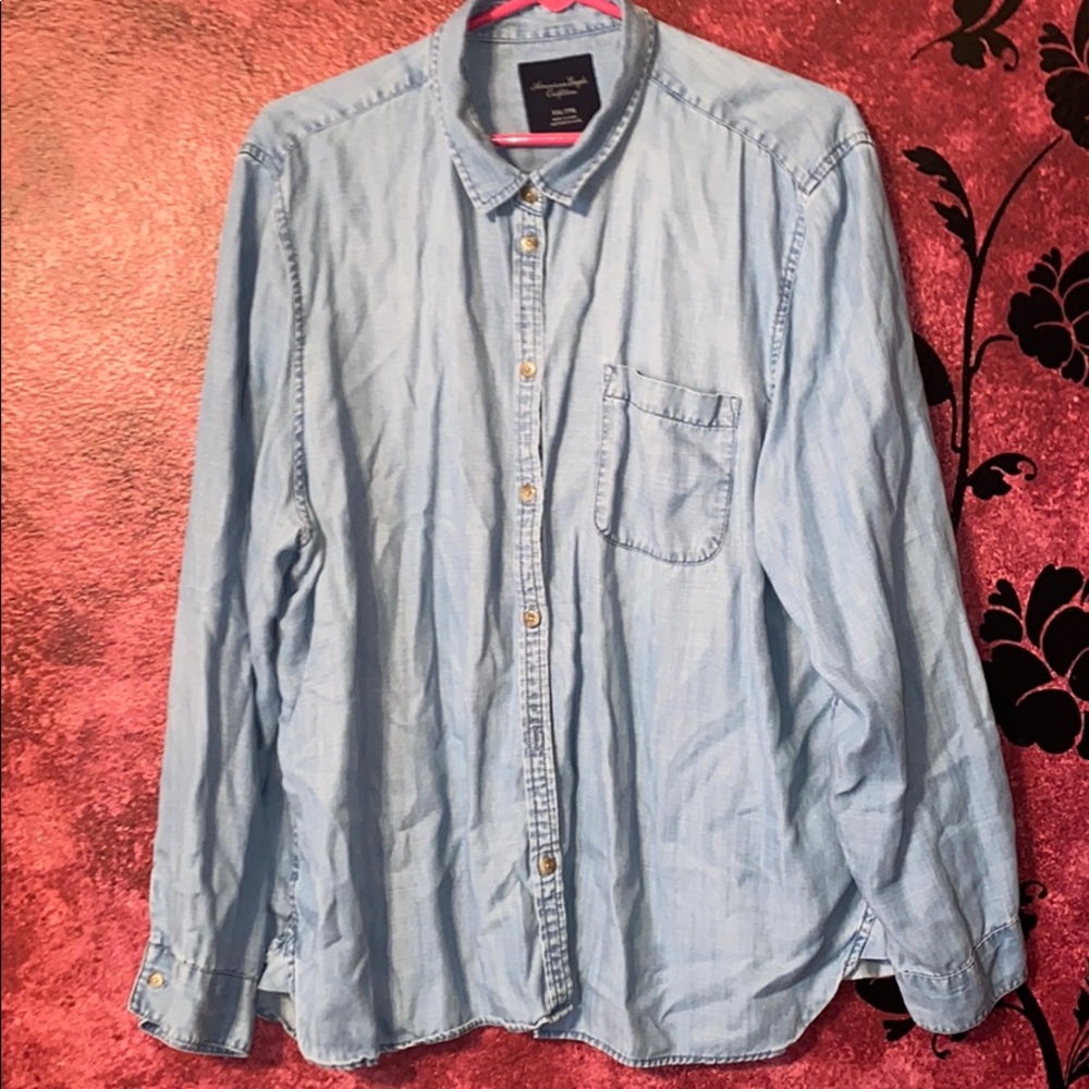 American Eagle Denim Button Down  Size XXL
